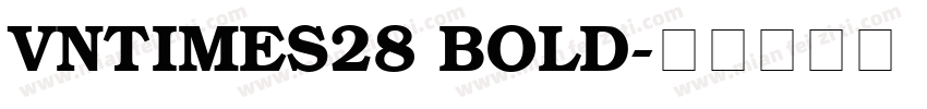 VnTimes28 Bold字体转换